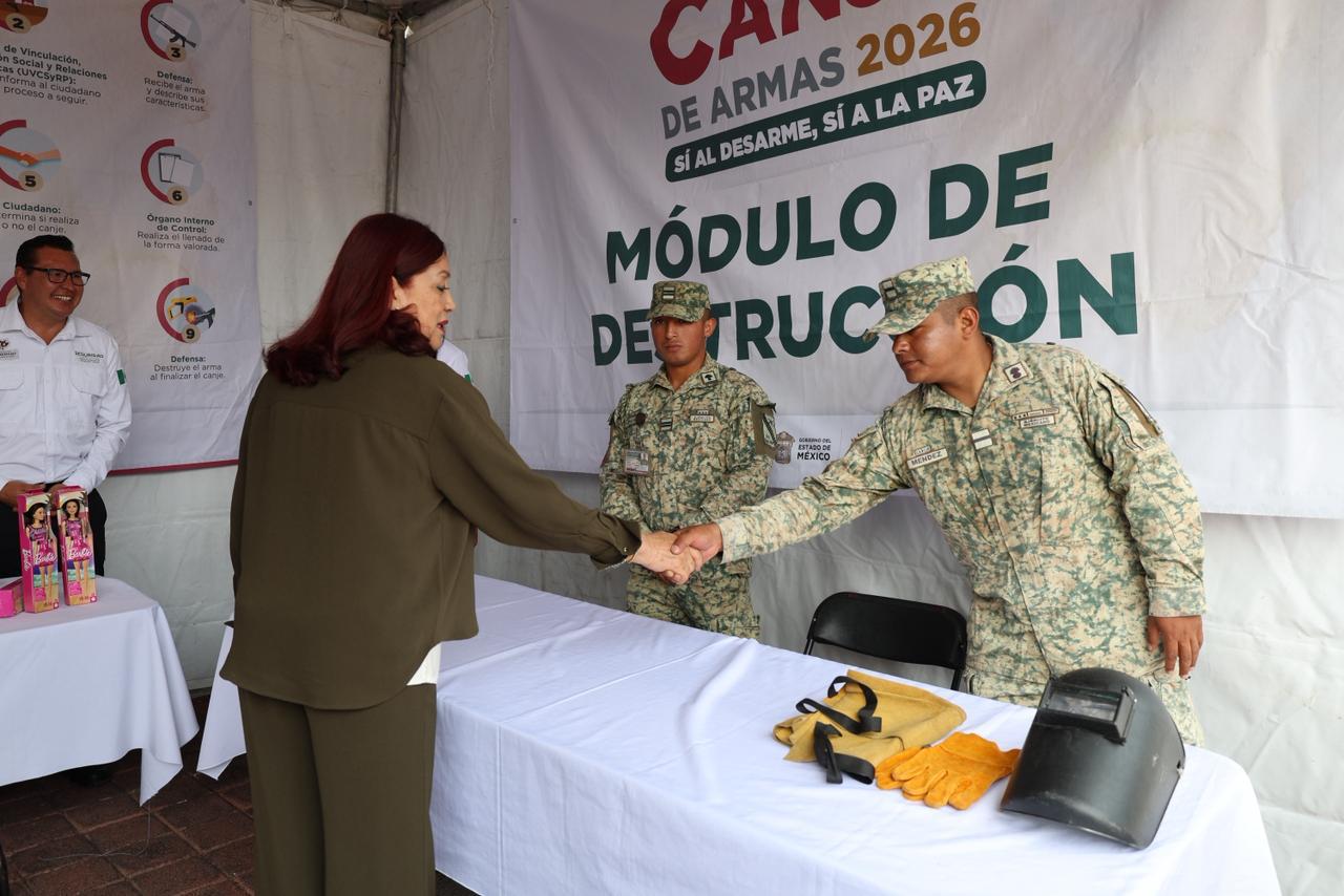 ALCALDESA ROSI WONG PONE EN MARCHA EL PROGRAMA CANJE DE ARMAS 2026 PARA FORTALECER LA PAZ SOCIAL EN TECÁMAC